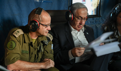 רומן גופמן ובנימין נתניהו (צילום: מעיין טואף, לע"מ)