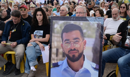 קבלת-שבת לרן גואילי בכיכר החטופים (צילום: מטה משפחות החטופים והנעדרים)