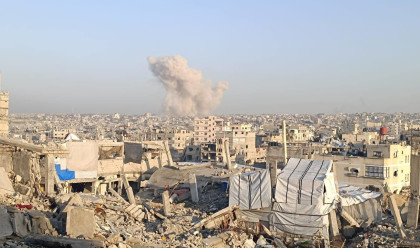 זירת חיסול מחבל חמאס ברצועת עזה (צילום: רשתות ערביות)