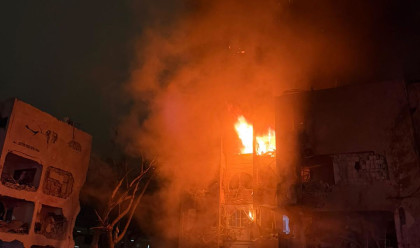 זירת הפגיעה בערד (צילום: מד"א)