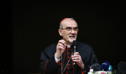 פיירבטיסטה פיצבאלה, הפטריארך הלטיני של ירושלים (צילום: ג'מאל עוואד, פלאש 90)