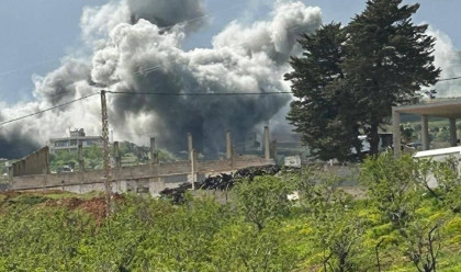 תקיפות צה"ל בלבנון, המהלומה הגדולה ביותר מתחילת המלחמה (צילום: רשתות ערביות)