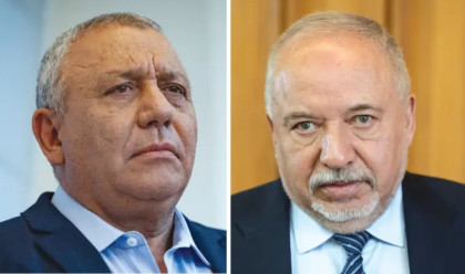 אביגדור ליברמן, גדי איזנקוט  (צילום: חיים גולדברג,יונתן זינדל פלאש 90)