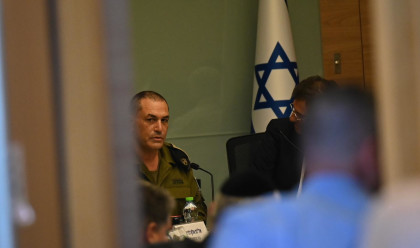 הרמטכ"ל אייל זמיר במהלך הדיון בוועדת חוץ וביטחון (צילום: יואב דודקביץ/TPS)
