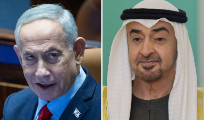 מוחמד בן זאיד, בנימין נתניהו (צילום: פלאש 90,רויטרס)