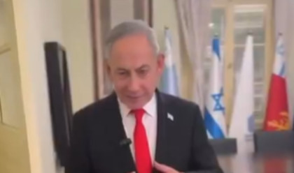 בנימין נתניהו בבית בן גוריון - הסרטון שנדרש להסיר (צילום: צילום מסך רשת X)