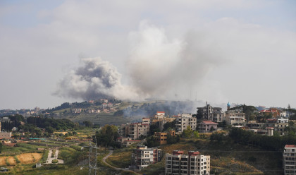 תקיפות בנבטיה, דרום לבנון (צילום: REUTERS/Stringer)