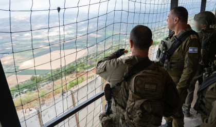 הרמטכ"ל אייל זמיר בביקור באוגדת הבשן בצפון (צילום: דובר צה"ל)