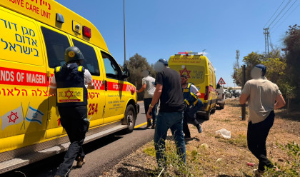 פיגוע ירי (צילום: תיעוד מבצעי מד"א)