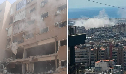 תקיפת צה"ל בלבנון (צילום: רשתות ערביות)