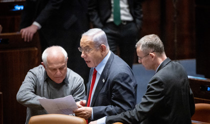 בנימין נתניהו, חיים כץ (צילום: יונתן זינדל, פלאש 90)