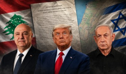 בנימין נתניהו, ג'וזף עאון, דונלד טראמפ (צילום: רויטרס)