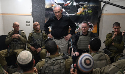 נתניהו וכ"ץ בלבנון  (צילום: חיים צח לע"מ)