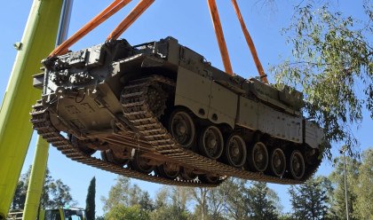 הפומה שבה נהרגו שבעה לוחמי גדוד 605 בחאן יונס (צילום: הנצחה חטיבה 188 )