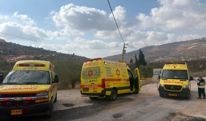 הפיגוע בחוות גלעד (צילום: תיעוד מבצעי מד"א)
