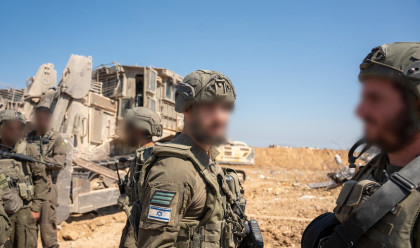 פעילות כוחות חטיבה 188 בדרום רצועת עזה, מזרחית לקו הצהוב (צילום: דובר צה"ל)
