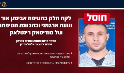 חיסול מחבל (צילום: דובר צה"ל)