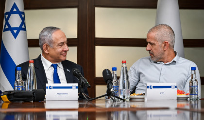 בנימין נתניהו, רונן בר (צילום: קובי גדעון, לע"מ)