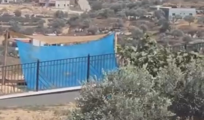 המתנחלים בכפר קוסרה (צילום: ללא קרדיט)