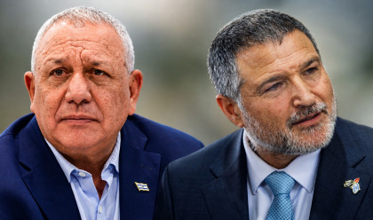 דוד זיני, גדי איזנקוט (צילום: אבשלום ששוני, פלאש 90,חיים גולדברג פלאש 90)