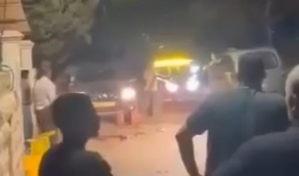 תקרית בכפר חג'ה (צילום: רשתות ערביות)