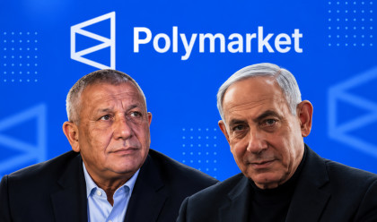 בנימין נתניהו, גדי איזנקוט, פולימרקט (צילום: בינה מלאכותית)