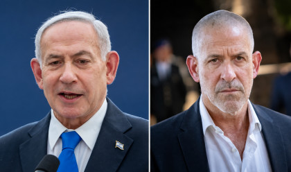 רונן בר, בנימין נתניהו (צילום: חיים גולדברג, פלאש 90)