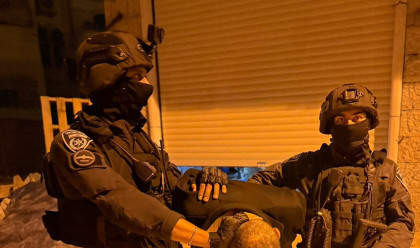 מעצר בחברון (צילום: דוברות המשטרה)