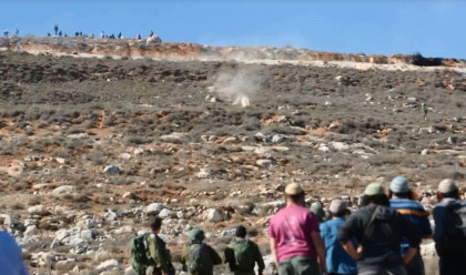 העימותים ליד הכפר קוצרא (צילום: הלל מאיר, סוכנות תצפית)