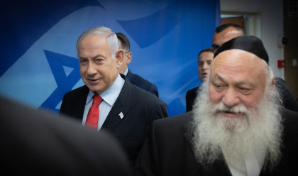 יצחק גולדקנופף, בנימין נתניהו (צילום: חיים גולדברג, פלאש 90)