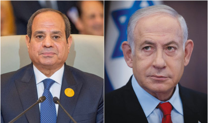 בנימין נתניהו, עבד אל-פתאח א-סיסי (צילום: חיים גולדברג, פלאש 90, Saudi Press Agency/Handout via REUTERS)