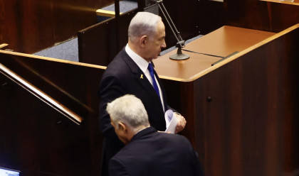 בנימין נתניהו, יאיר לפיד (צילום: מארק ישראל סלם)