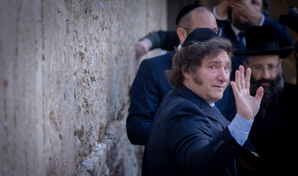 חאבייר מיליי בכותל (צילום: Chaim Goldberg/Flash90)