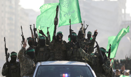 מחבלי חמאס (צילום: REUTERS/Dawoud Abu Alkas)