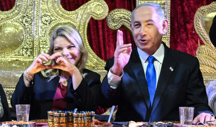 בנימין נתניהו, שרה נתניהו (צילום: רמי שלוש)