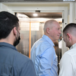 יואב גלנט בבית הדין של הליכוד צילום: אבשלום ששוני