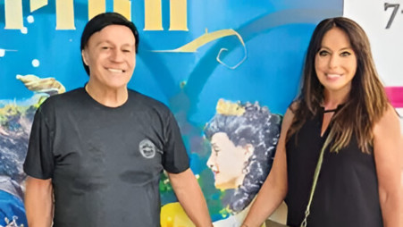 הזמר אבי טולדנו ומירי חן (צילום: צילום מסך פייסבוק)