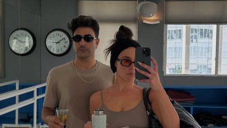 סנה סוקול ואמיר שורוש (צילום: מתוך אינסטגרם)