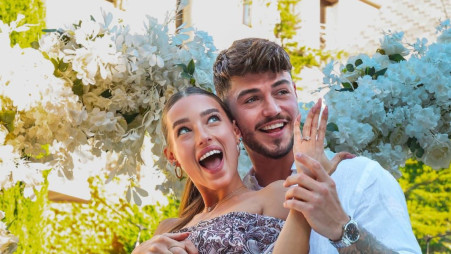 טניה לאורן ובן זוגה קווין מאורסים (צילום: יחצ)