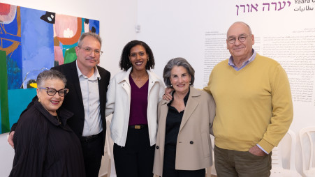 הראל ותמר בית-און, נירית טקלה, עודד שוהם וחנה פריזן (צילום: דיאגו מיטלברג)