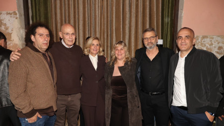 יאיר אוחיון, שי אופיר, אוסנת ליאון, אתי וגבי רוטר ויוסי גביזון (צילום: רפי דלויה)