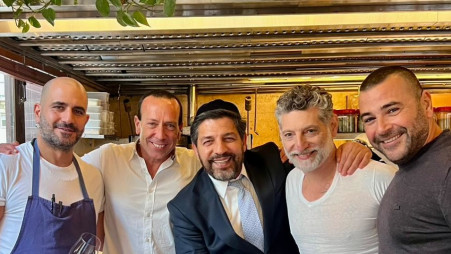 מרדכי חסידים עם אסף גרניט (צילום: פרטי)