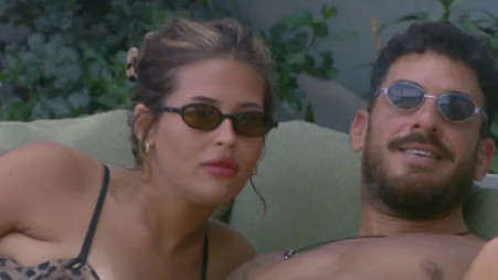 עומר ציפורי ושלי סרבריאניקוב (צילום: צילום מסך רשת 13)