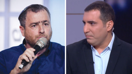 ירון אברהם, שמעון ריקלין (צילום: צילום מסך קשת 12)