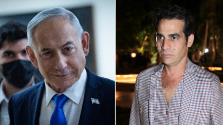אביב גפן, בנימין נתניהו (צילום: אור גפן, יונתן זינדל פלאש 90)