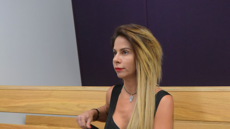 ענבל אור בבית המשפט (צילום: אבשלום ששוני)
