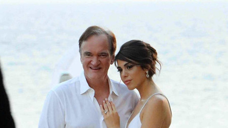 דניאלה פיק, קוונטין טרנטינו (צילום: ניר סגל)