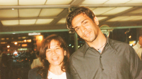 יפית גרינברג עם בנה, איל גרינברג (צילום: קוקו)