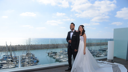 דודו אהרון ונטלי לוי (צילום: קמליה אמנות הצילום)