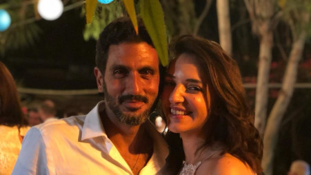 לוסי אהריש וצחי הלוי התחתנו (צילום: מעריב אונליין)